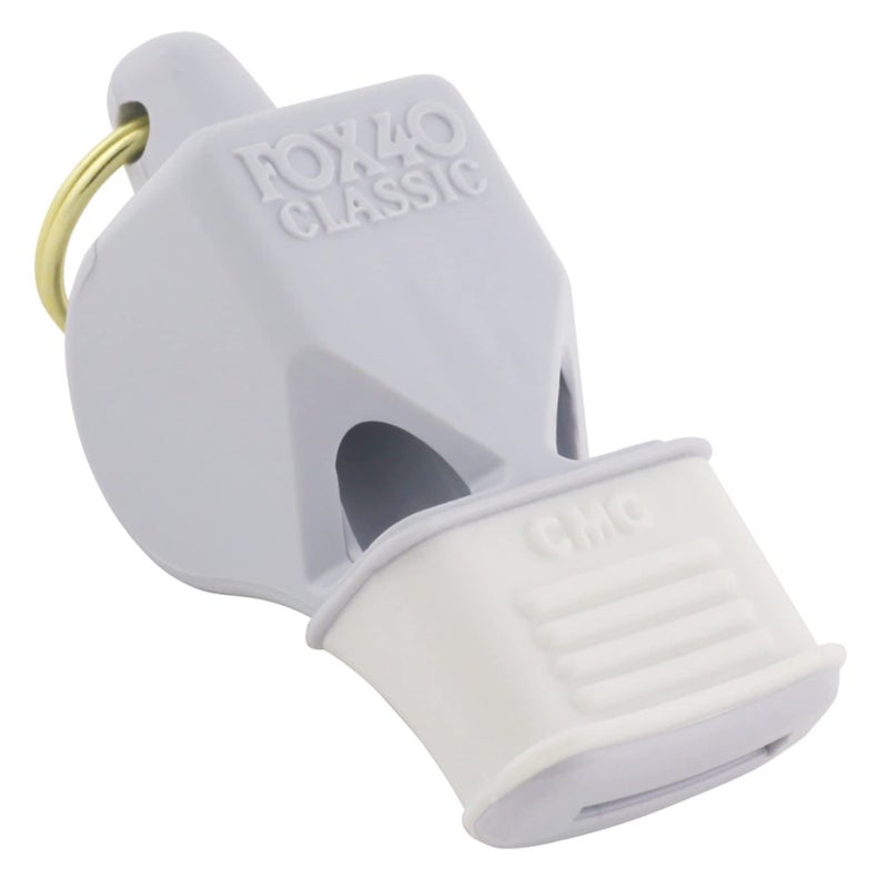 Fox 40 CMG Whistle with Cushioned Mouth Grip, White